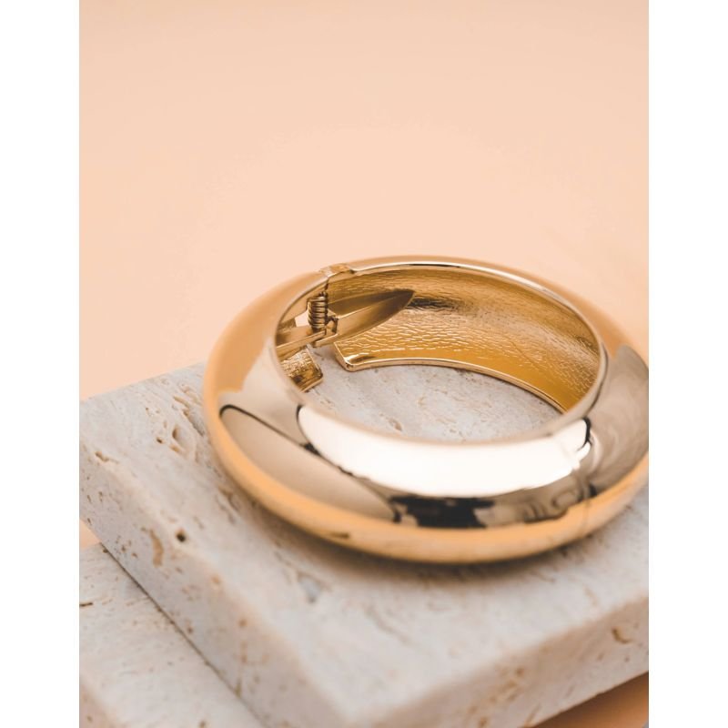 Bracelete bold banho ouro