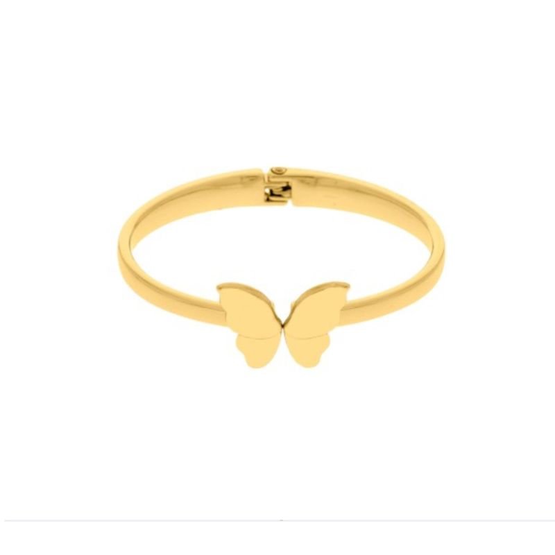 BRACELETE BORBOLETA BANHO OURO