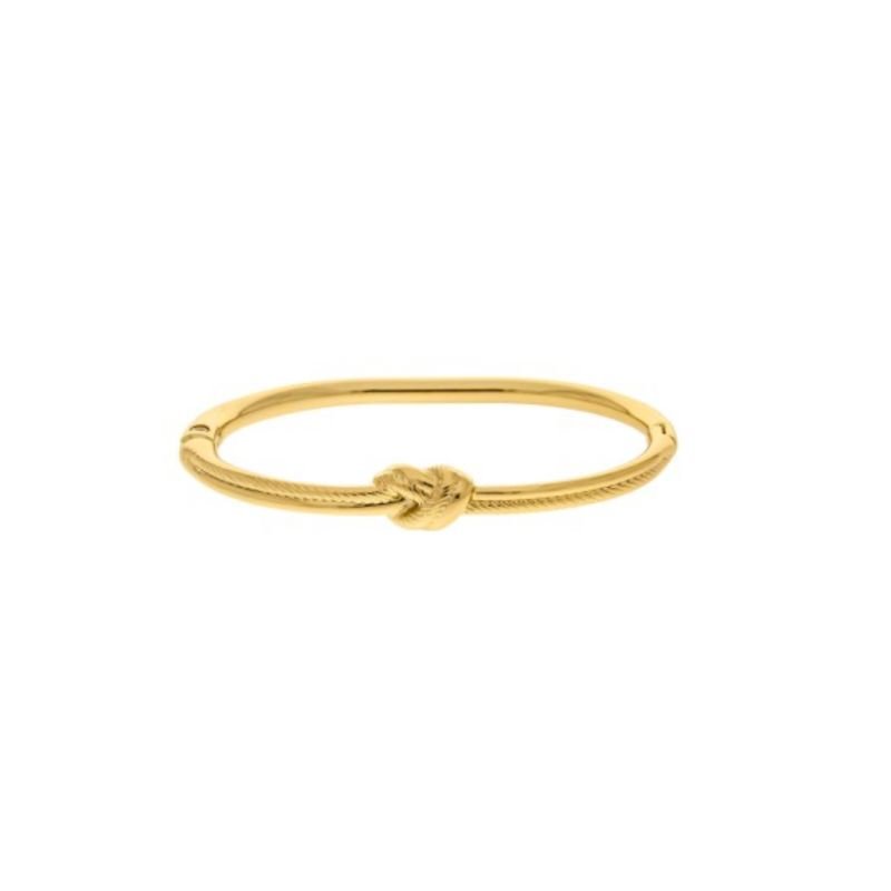 BRACELETE NÓ BANHO OURO