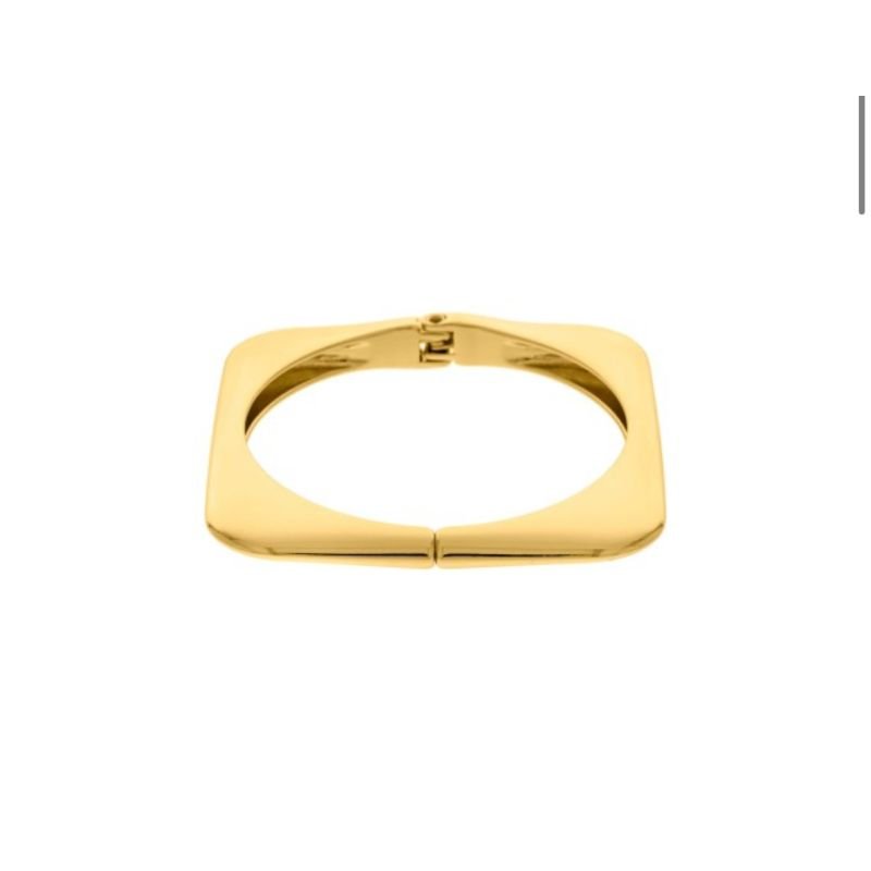 Bracelete quadrado banho ouro