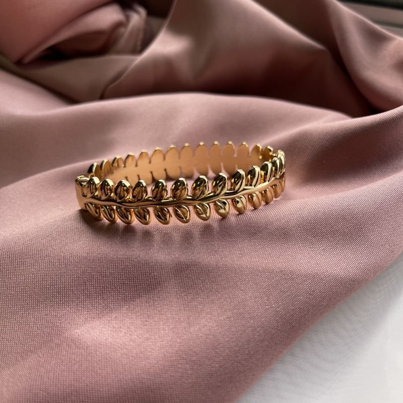 Bracelete Ramos Banho Ouro