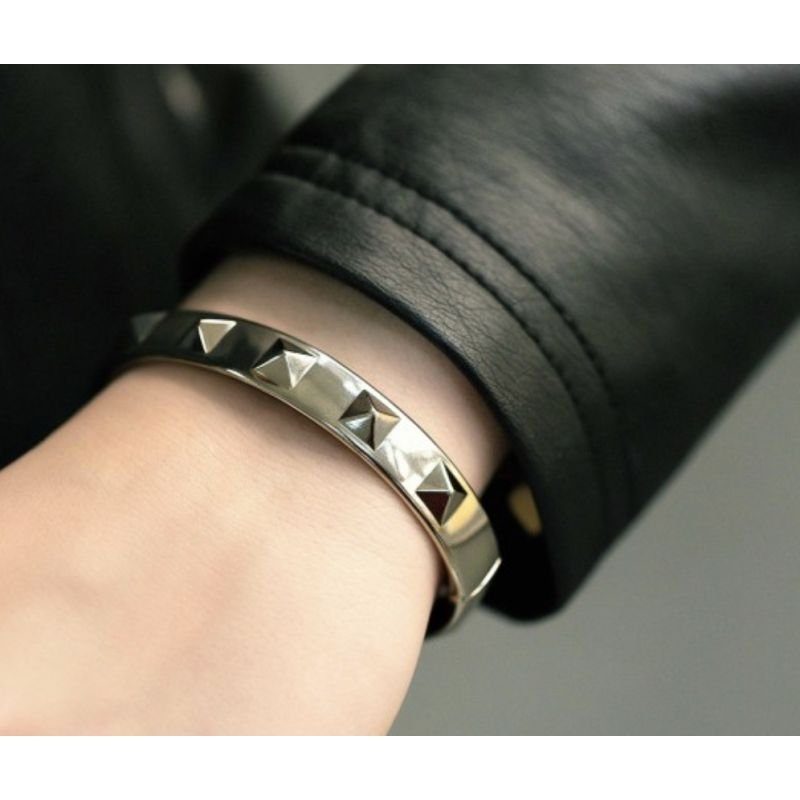Bracelete SPIKE banho prata