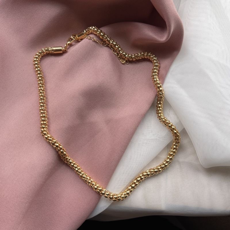 Chocker tatu banho ouro