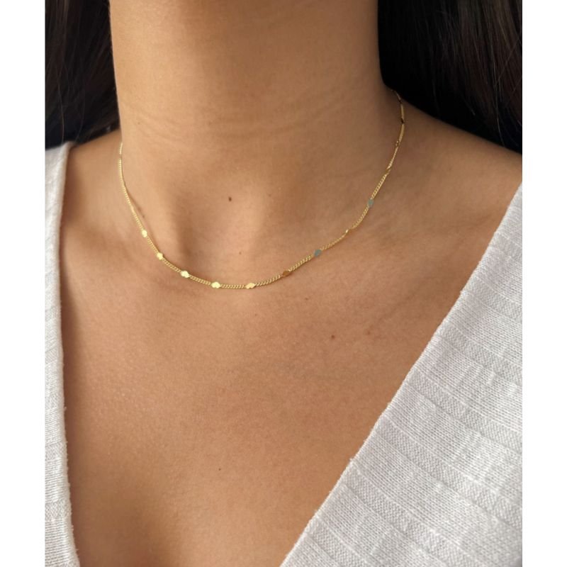 Choker coração minimalista