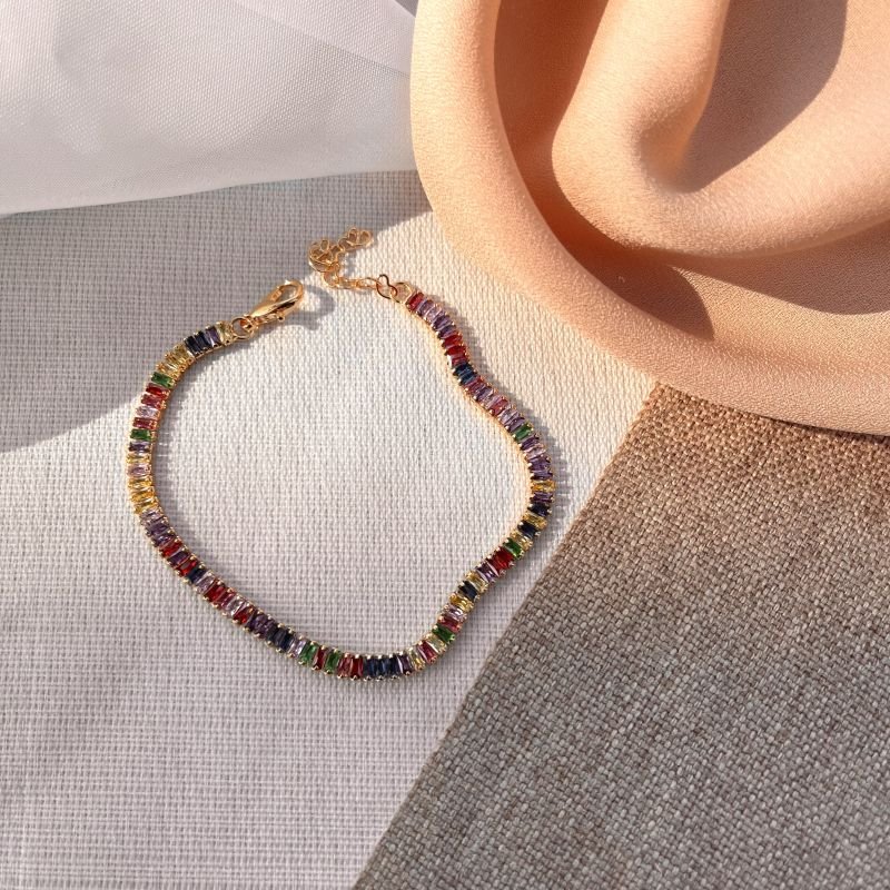 Choker riviera passa letra colors banho ouro