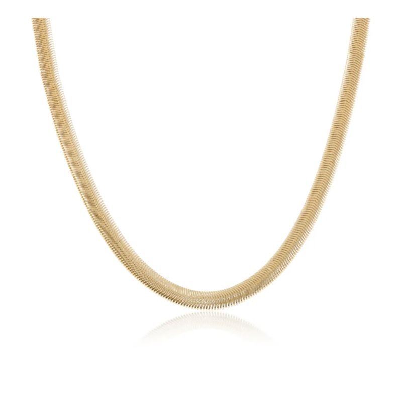 Choker snake banho ouro