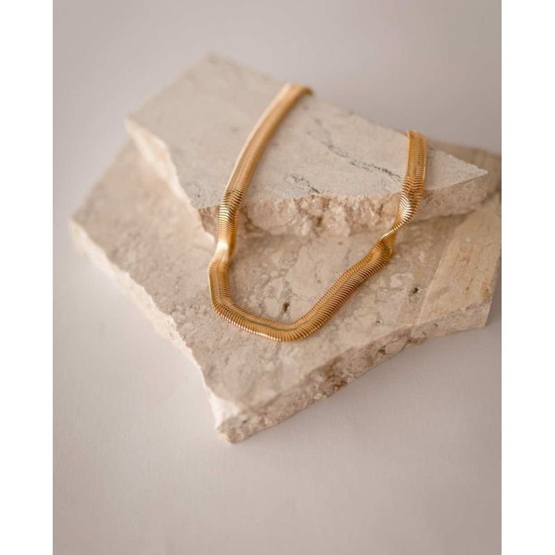 Choker snake banho ouro