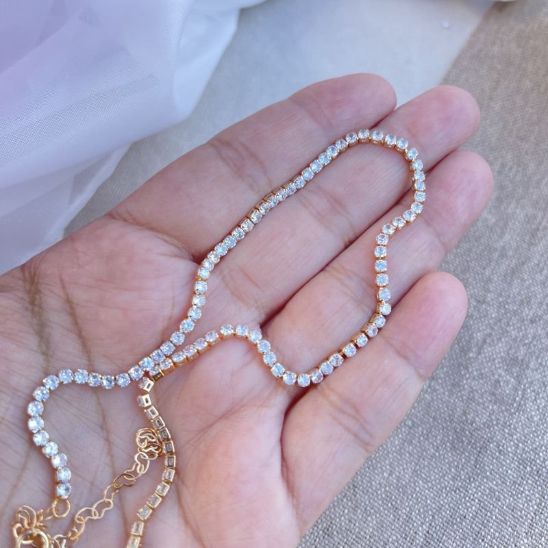 Colar choker zircônia