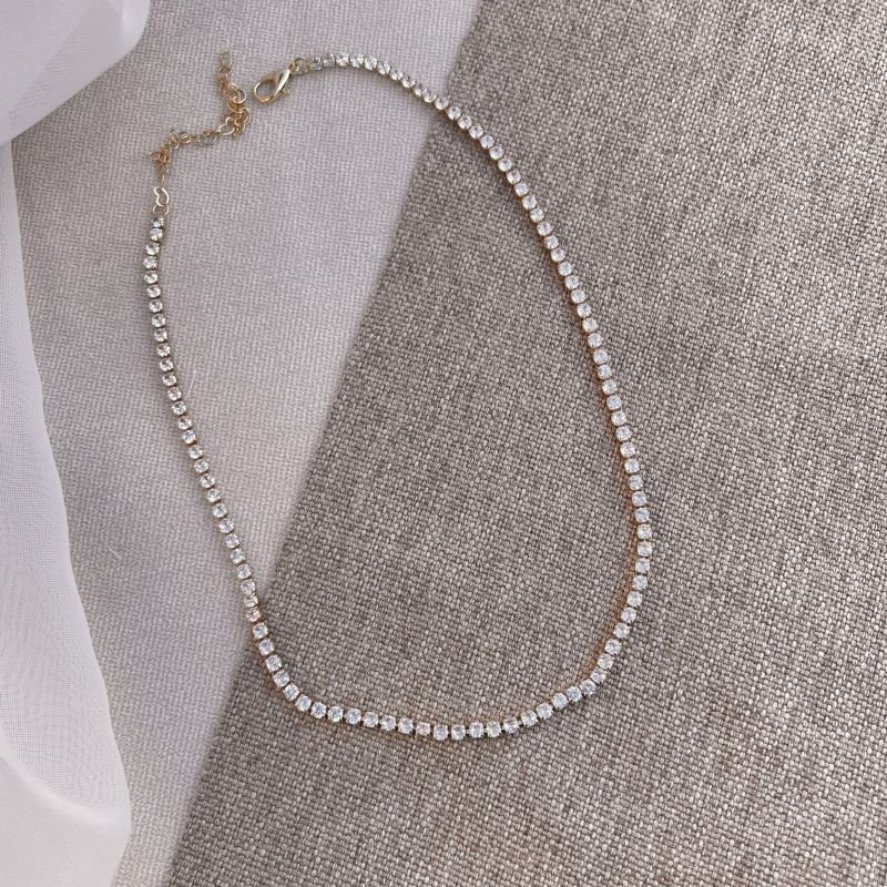 Colar choker zircônia
