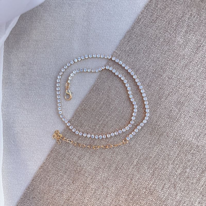 Colar choker zircônia