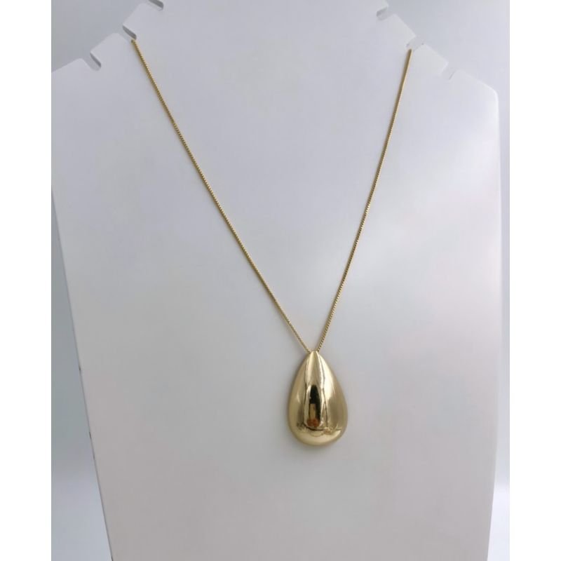 Colar gota banho ouro