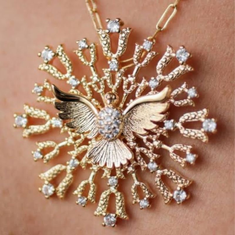 COLAR MANDALA DIVINO CRAVEJADO LUXO