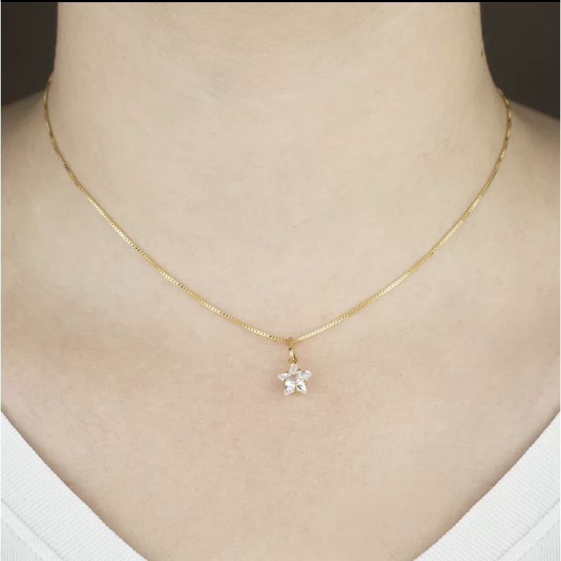 Colar ponto de luz estrela