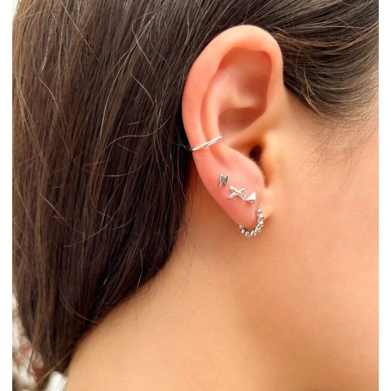 PIERCING FAKE LISO PRATEADO