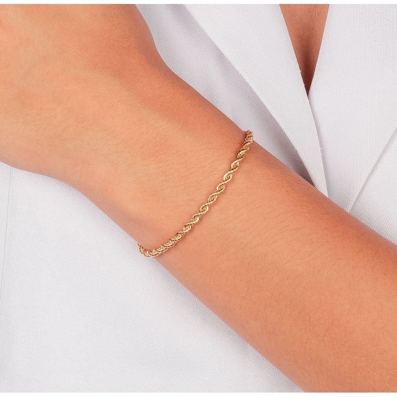 Pulseira cordão baiano banho ouro