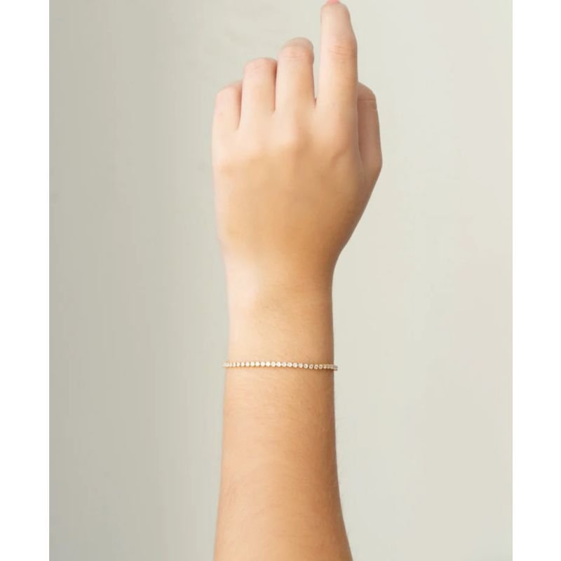 Pulseira fio de zircônias